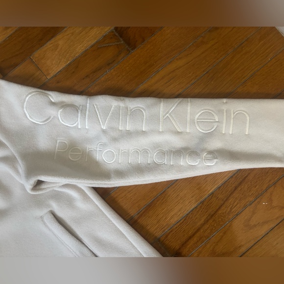 Calvin Klein Women's Fleece Snow White Ski Jacket - Picture 2 of 4